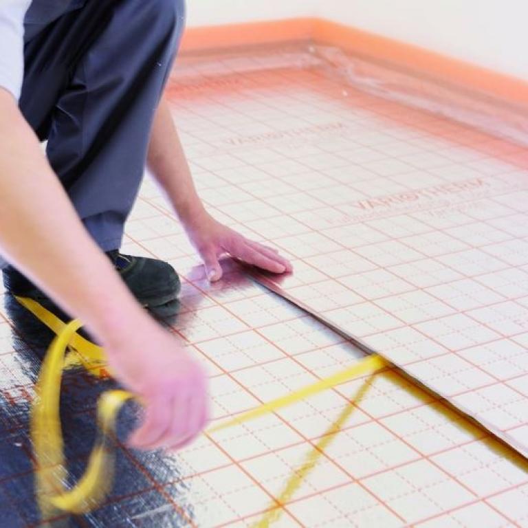 einbau Fußbodenheizung Nassesstrich